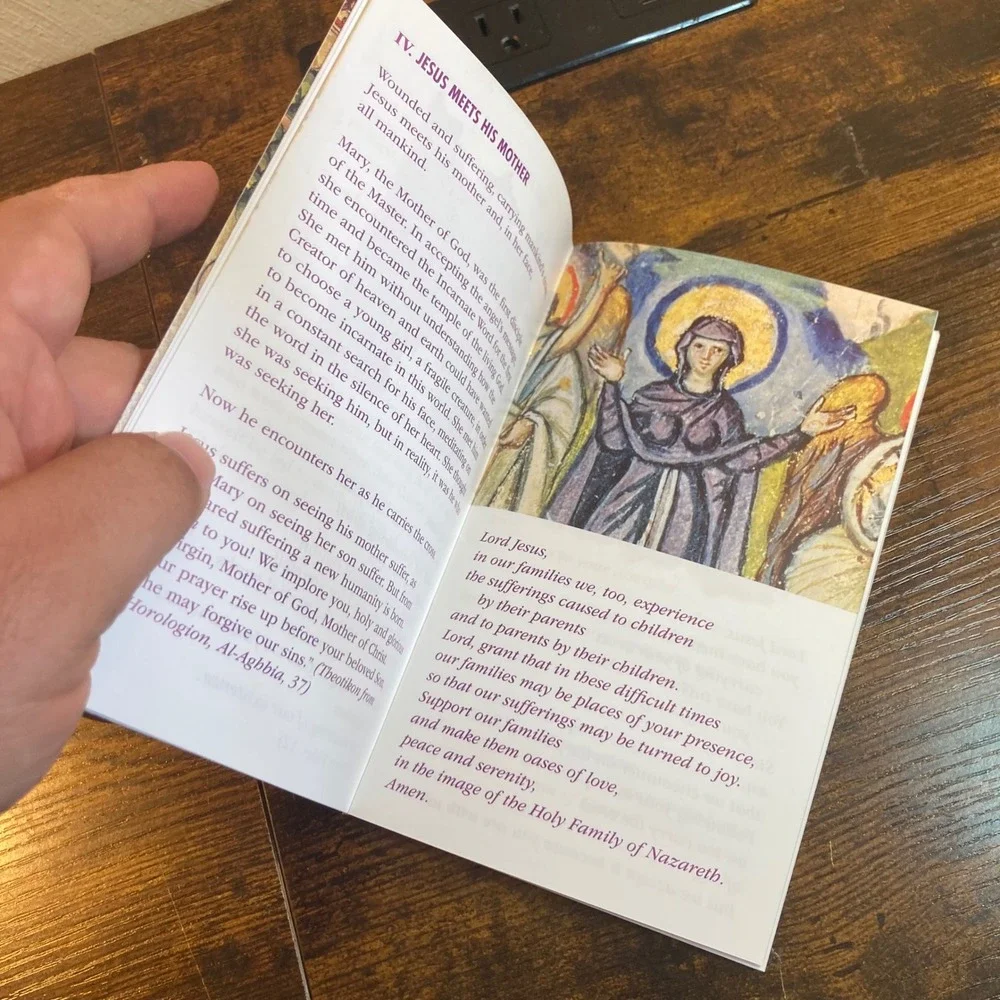 Way of the Cross CNEWA Lenten Devotional Pope Francis Meditations Booklet Art